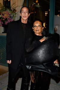 Rick Owens and Michèle Lamy at the Neiman Marcus Award Ceremony as part of Paris Ready to Wear Fashion Week held at The Ritz Paris on March 3, 2024 in Paris, France.