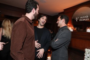 Connor Bailey, Andrew Mukamal and Roger Federer