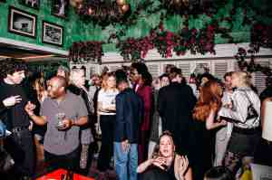 The scene at the Emporio Armani SS24 Launch Party.
