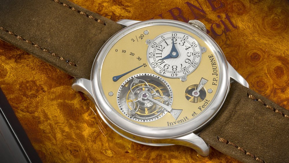 F.P. Journe Tourbillon Souverai 'Souscription' Model No. 2/20, circa 1999, which sold for 2.7 million Swiss Francs