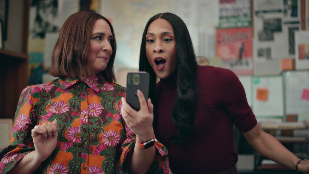 Maya Rudolph and Michaela Jaé Rodriguez in the Apple TV Plus comedy "Loot."
