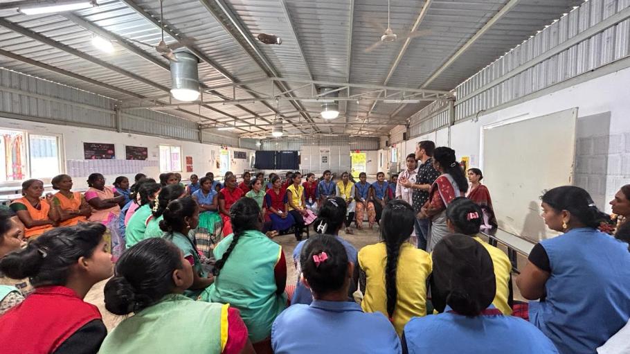 Labor stakeholders meeting the ShopFloor Monitors at the factory for orientation on their roles and responsibilities.