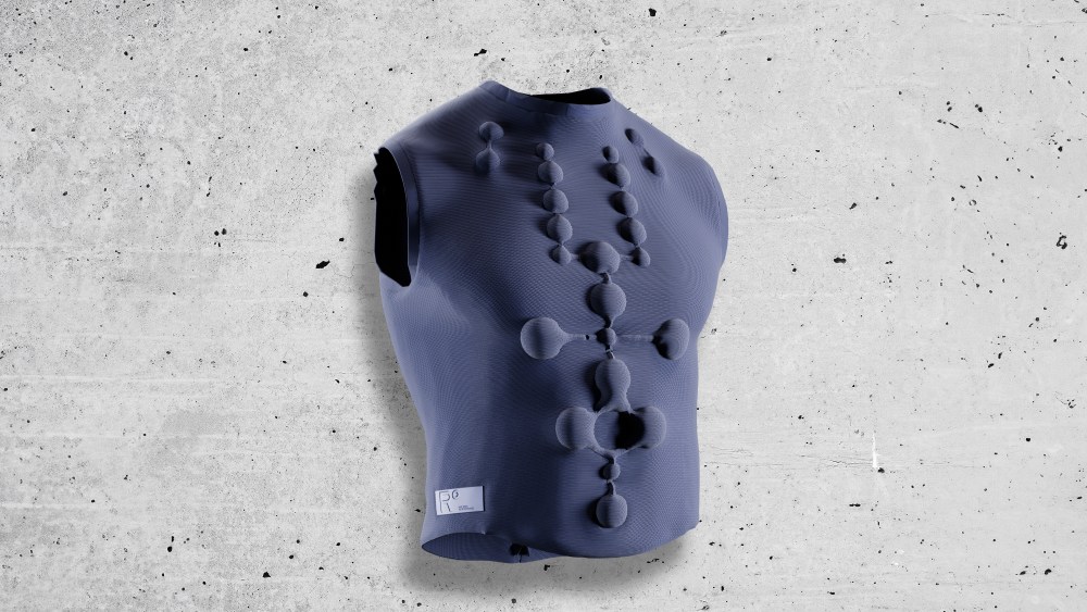 Rimowa design prize winner:  Janne Kreimer's vest to help people suffering anxiety.