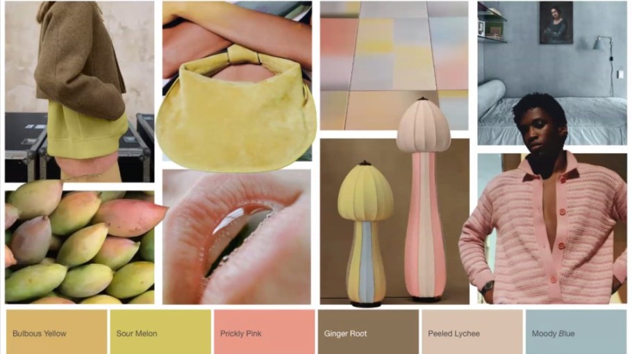 The 'Unripe Glow' color palette for spring/summer 2026.