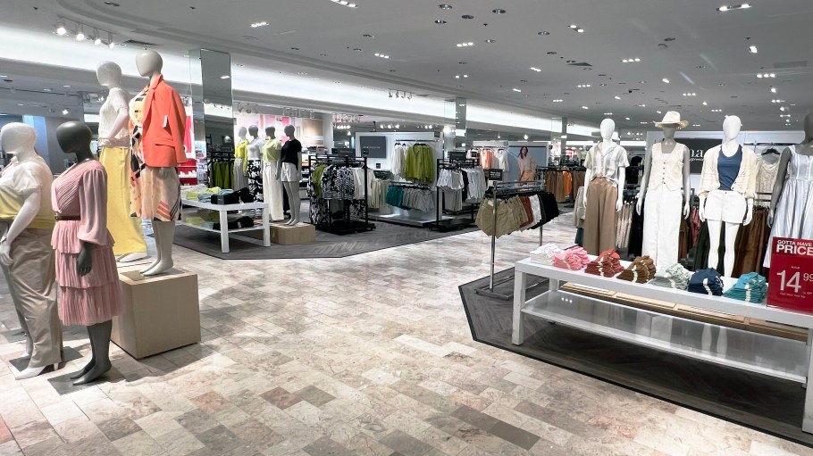 The Worthington and a.n.a. private brands at JCPenney in Willowbrook, New Jersey.
