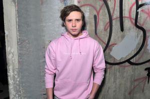 Brooklyn Beckham in the front row of the Alexander Wang RTW Fall 2017.