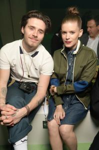 Brooklyn Beckham and Kate Mara in the front row at the Lacoste Fall Row 2019 show.