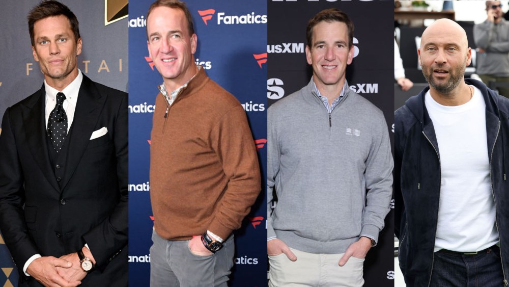 Tom Brady, Peyton Manning, Eli Manning, Derek Jeter