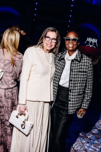 Anne Pasternak and Mickalene Thomas at Dior Pre-Fall 2024 afterparty held at the Brooklyn Museum on April 15, 2024 in New York.