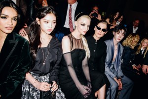 Rachel Zegler, Haerin and Anya Taylor-Joy, Rosamund Pike and Tony Yu at Dior Pre-Fall 2024 Show held at the Brooklyn Museum on April 15, 2024 in New York.