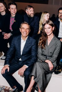 Jeff Koons and Karlie Kloss at Dior Pre-Fall 2024 Show held at the Brooklyn Museum on April 15, 2024 in New York.
