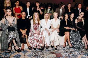 Alexandra Daddario, Alexandra Shipp, Kai Schreiber, Naomi Watts, Michelle Williams, Rachel Zegler, Haerin and Anya Taylor-Joy at Dior Pre-Fall 2024 Show held at the Brooklyn Museum on April 15, 2024 in New York.