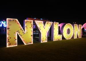 The scene at the Nylon House at Coachella Music and Arts Festival.