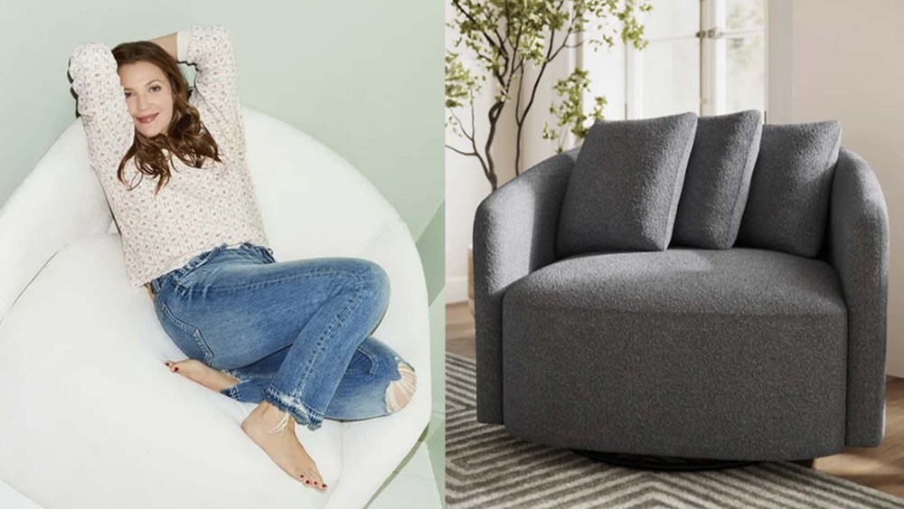green lounge swivel chair