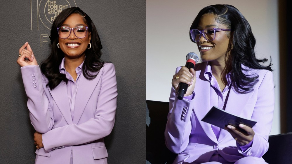 Keke Palmer at "The Tonight Show Starring Jimmy Fallon" FYC event on April 14