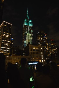 WhatsApp & Mercedes-AMG PETRONAS F1 Empire State Building Viewing Party at Virgin Hotel on April 29, 2024 in New York, New York.