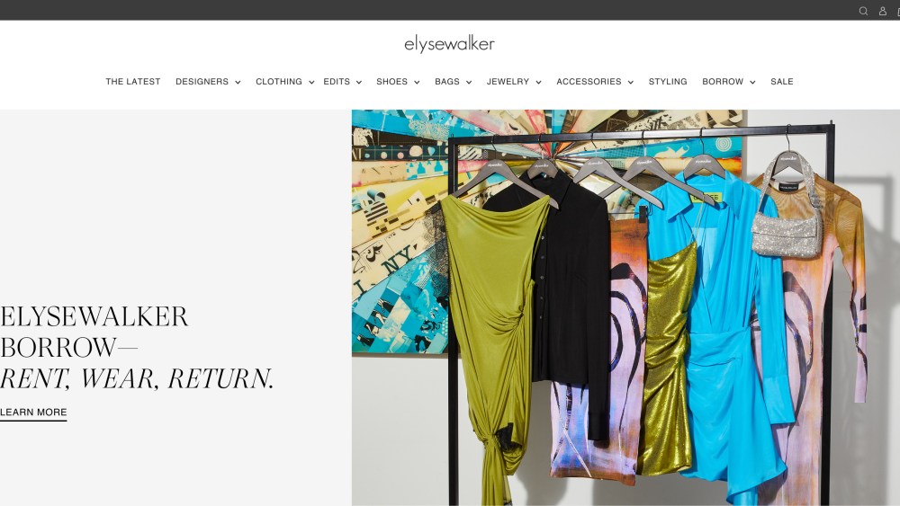 The Elyse Walker online rental site.