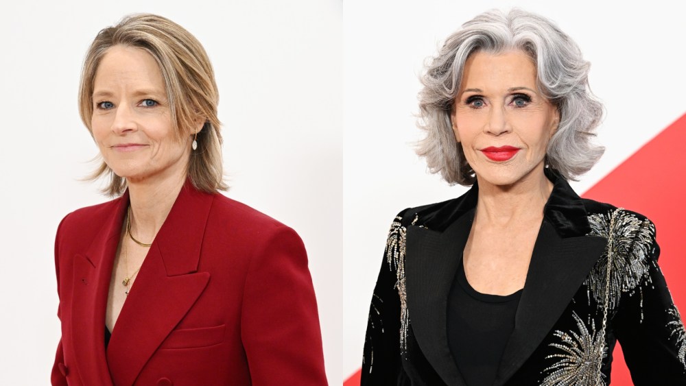 Jodie Foster and Jane Fonda at the Hammer Museum’s Gala in the Garden on May 4 in Los Angeles.