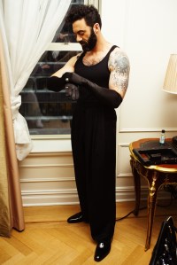 Morgan Spector gets ready for the Met Ball with Willy Chavarria