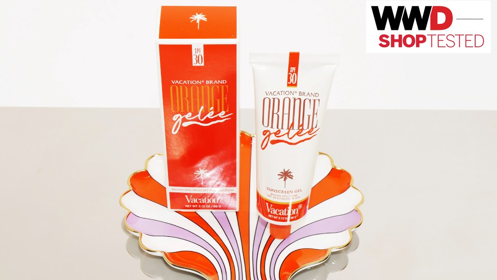 editors test and review Vacation's Orange Gelee sunscreen