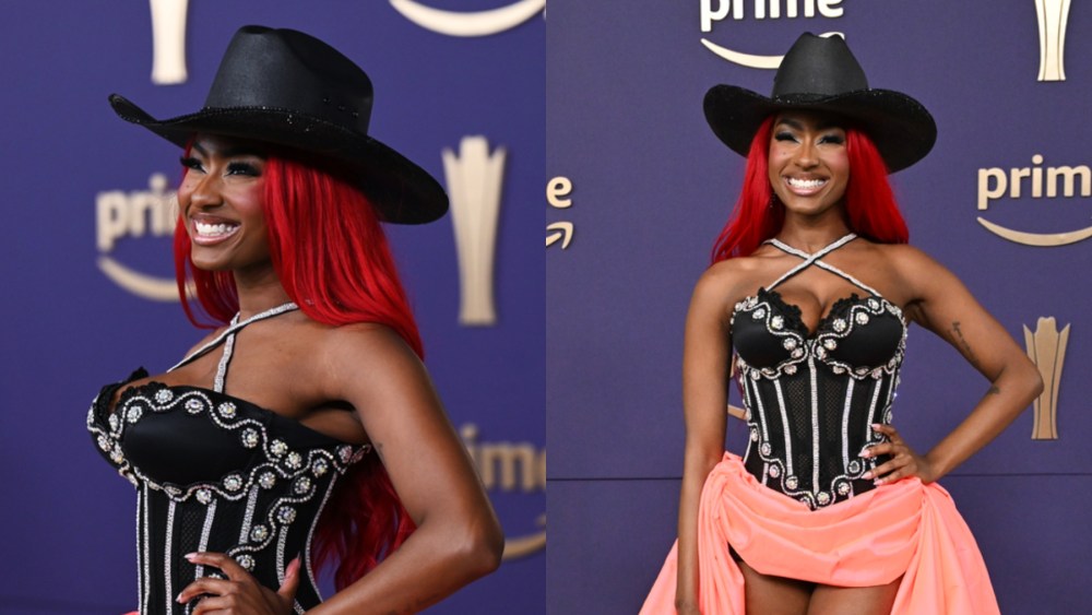Reyna Roberts Glows in Neon High-Low Dress at ACM Awards 2024