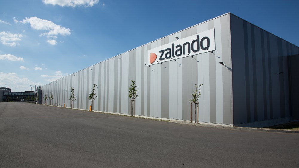 Zalando logistics center in Erfurt, Germany.