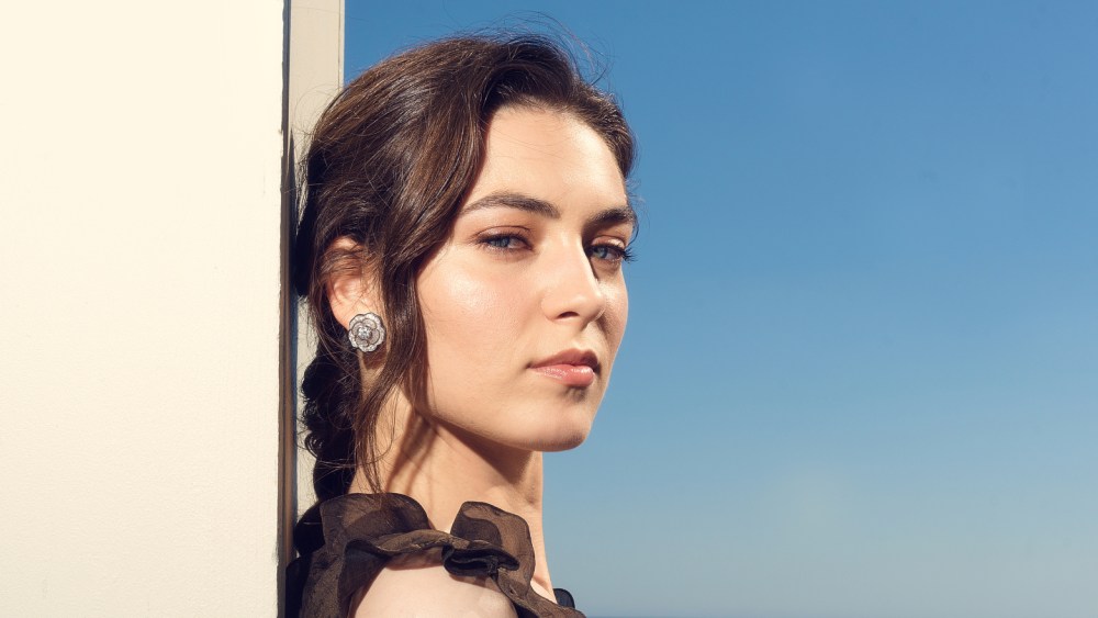 Anamaria Vartolomei poses for a portrait at the J.W. Marriott before the premiere of ‘The Count of Monte Cristo” during the 77th Cannes Film Festival  on May 22, 2024 in Cannes, France.