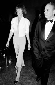 Anna Wintour and S.I. Newhouse attend an event at the Metropolitan Museum of Art in New York City on December 6, 1993.