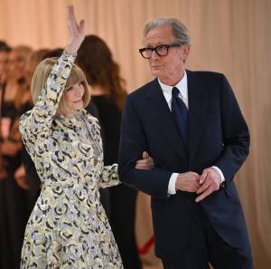 Anna Wintour; Bill Nighy at the 2023 Met Gala: Karl Lagerfeld: A Line of Beauty held at the Metropolitan Museum of Art on May 1, 2023 in New York, New York.