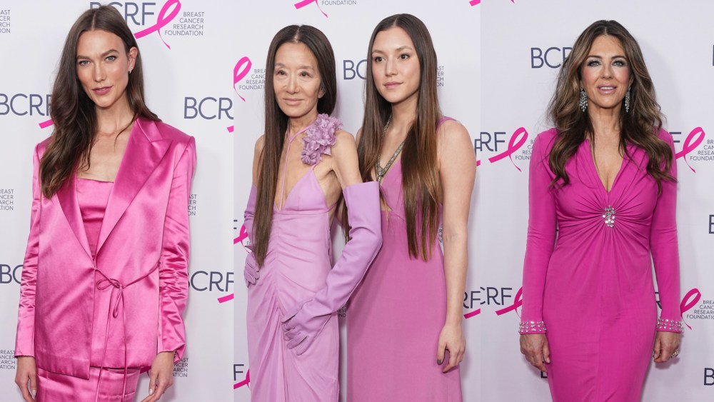 Karlie Kloss, Vera Wang, Josephine Becker, Elizabeth Hurley, the Breast Cancer Research Foundation Hot Pink Party at The Glasshouse on May 14 in New York City.