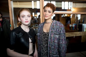 Sadie Sink and Nathalie Emmanuel at the Chanel Cruise 2024 show