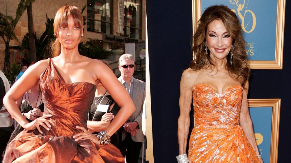 The Best Dressed Stars in Daytime Emmys History: Tyra Banks and Susan Lucci, red carpet