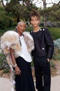 Cynthia Erivo and Jaden Smith front row at the Louis Vuitton Cruise 2025 show.