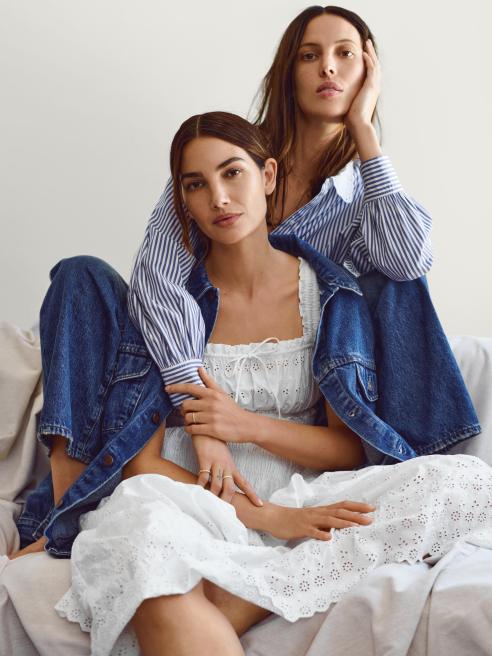Gap x Dôen Campaign with Lily and Ruby Aldridge