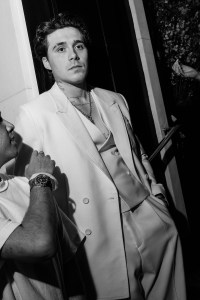 Brooklyn Beckham at The Carlyle Hotel before the 2024 Met Gala