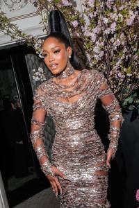 Keke Palmer at The Carlyle Hotel before the 2024 Met Gala