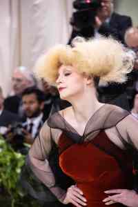 Gwendoline Christie at the 2024 Met Gala: "Sleeping Beauties: Reawakening Fashion" held at The Metropolitan Museum of Art on May 6, 2024 in New York City.