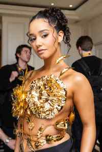 Lena Mahfouf at The Mark Hotel before the 2024 Met Gala