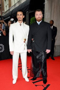 Christian Cowan and Sam Smith at The Mark Hotel before the 2024 Met Gala