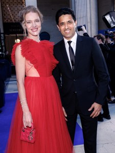 Natalia Vodianova and Nasser Al-Khelaifi at the Paris for Good charity fundraiser held at the Place Vendôme on May 16, 2024 in Paris, France.