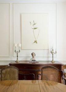 A work by Aurèce Vettier in the dining room of Hemphouse