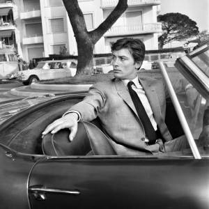 Alain Delon shooting “Any Number Can Win” in Cannes in 1963.