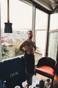 Maluma getting ready for Dior Men summer 2025.