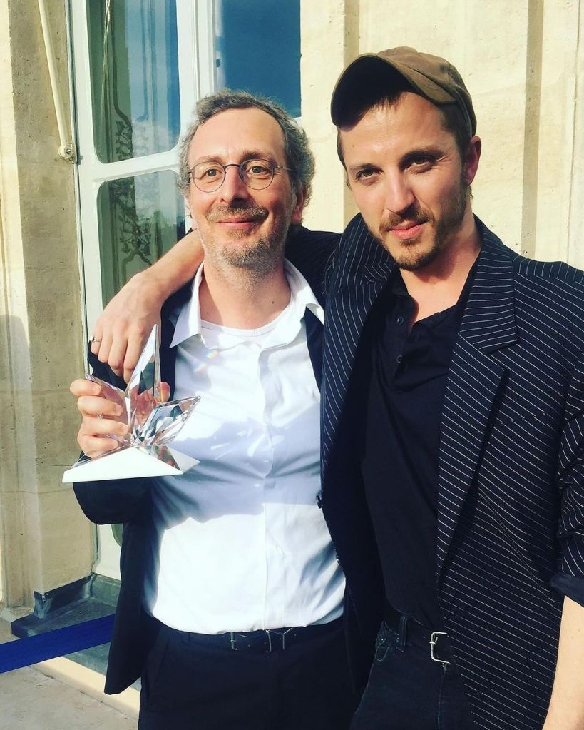 Gilles Elalouf and Glenn Martens at the ANDAM Fashion Awards in 2017