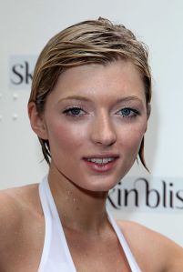 LONDON, ENGLAND - JULY 07:  Britain's Next Top Model finalist Sophie Sumner attends a photocall in a shower to launch new shower lotion, Skin Bliss in Soho Square on July 7, 2009 in London, England.  (Photo by Tim Whitby/Getty Images)