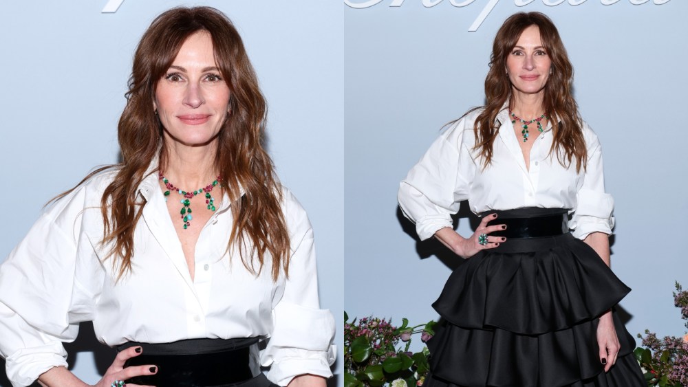 Julia Roberts attends the Julia Roberts for Chopard collection launch in March, red carpet, celebrity style