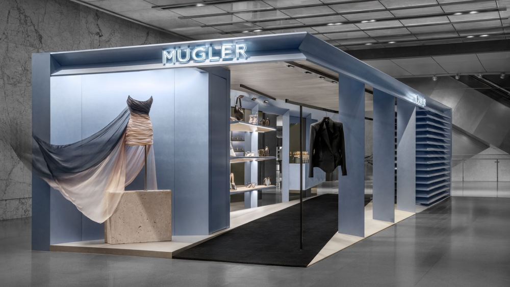 Mugler's Fragrance and Fashion pop-up at Shanghai's Réel shopping mall.