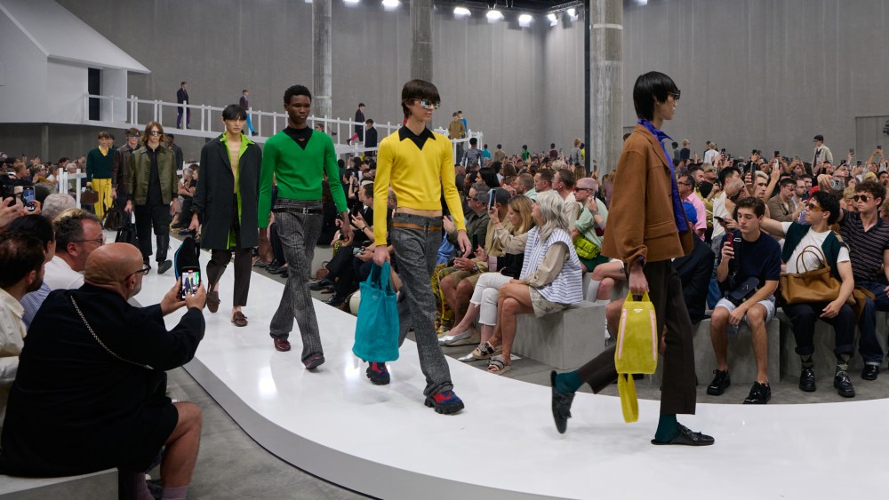 The Prada spring 2025 show at Milan Fashion Week.