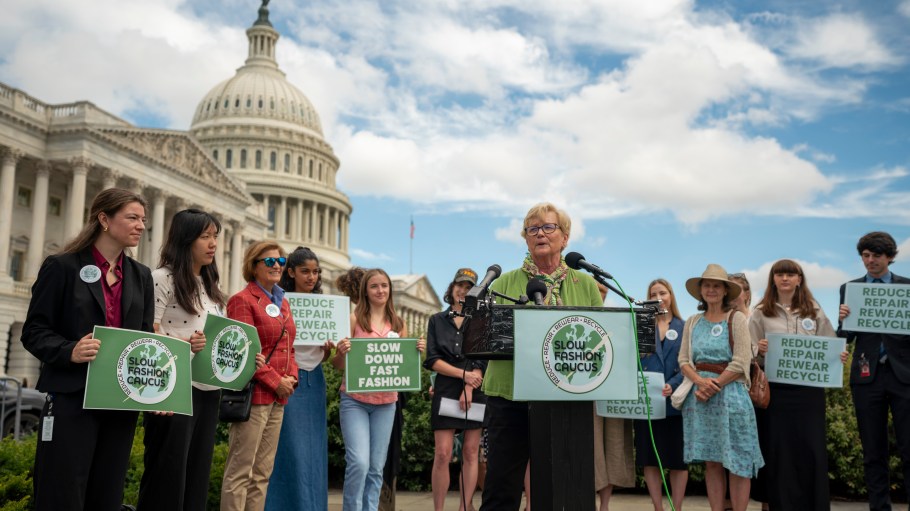 Chellie Pingree (D-Maine) has launched the Slow Fashion Caucus with Marie Gluesenkamp Perez (D-Washington) and Sydney Kamlager-Dove (D-California).