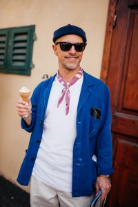 Street style at Pitti Uomo 106 in Milan